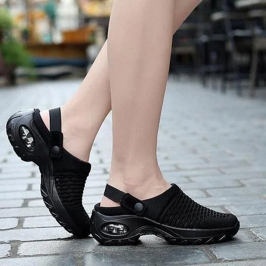 Orthopädische Damen Schlupfschuhe Offene Ferse Bequem - Norvielle
