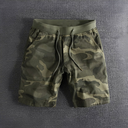 Herren Taktische Camouflage-Shorts Stretch-Bund Olivgrün