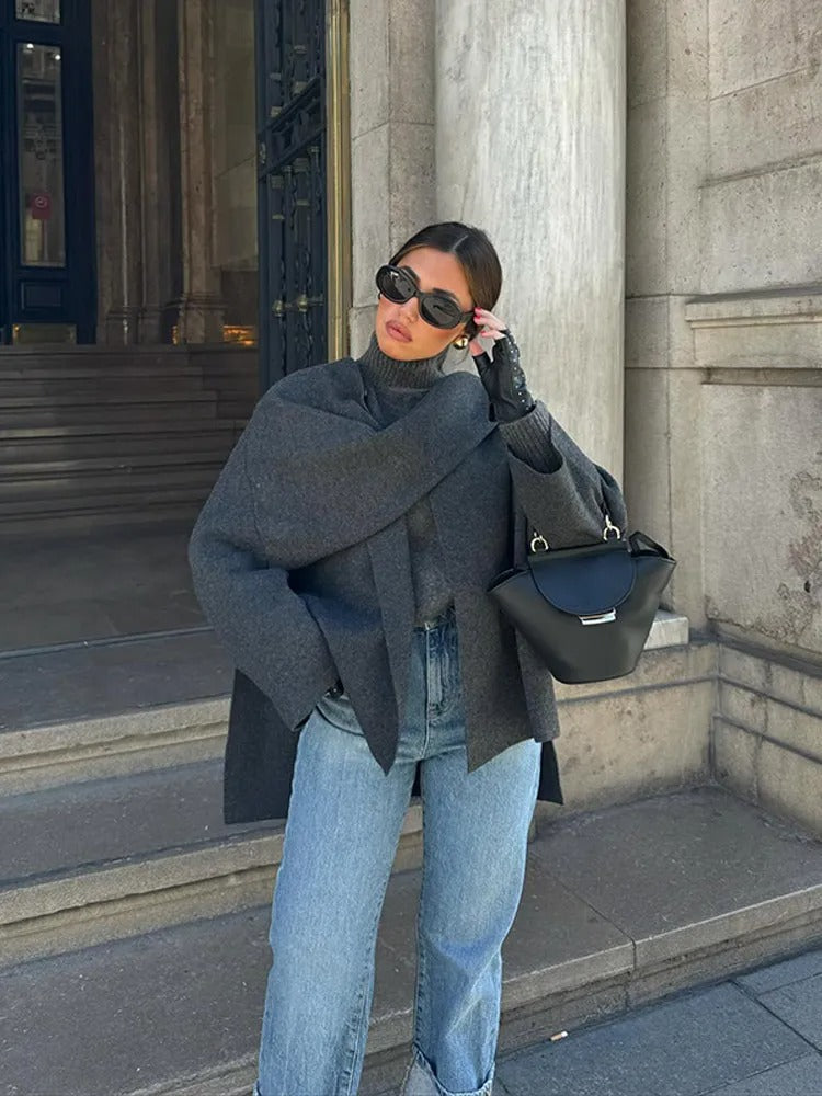 Norvielle Damen Cape Mantel