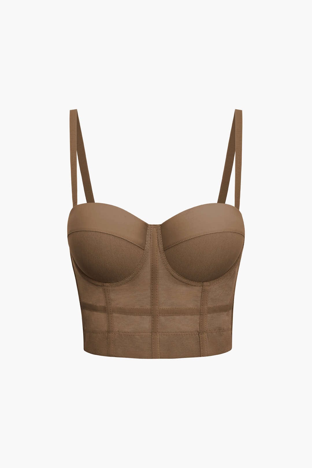 Damen Bustier- Figurbetonter Bügel-BH transparentes Mesh - Norvielle