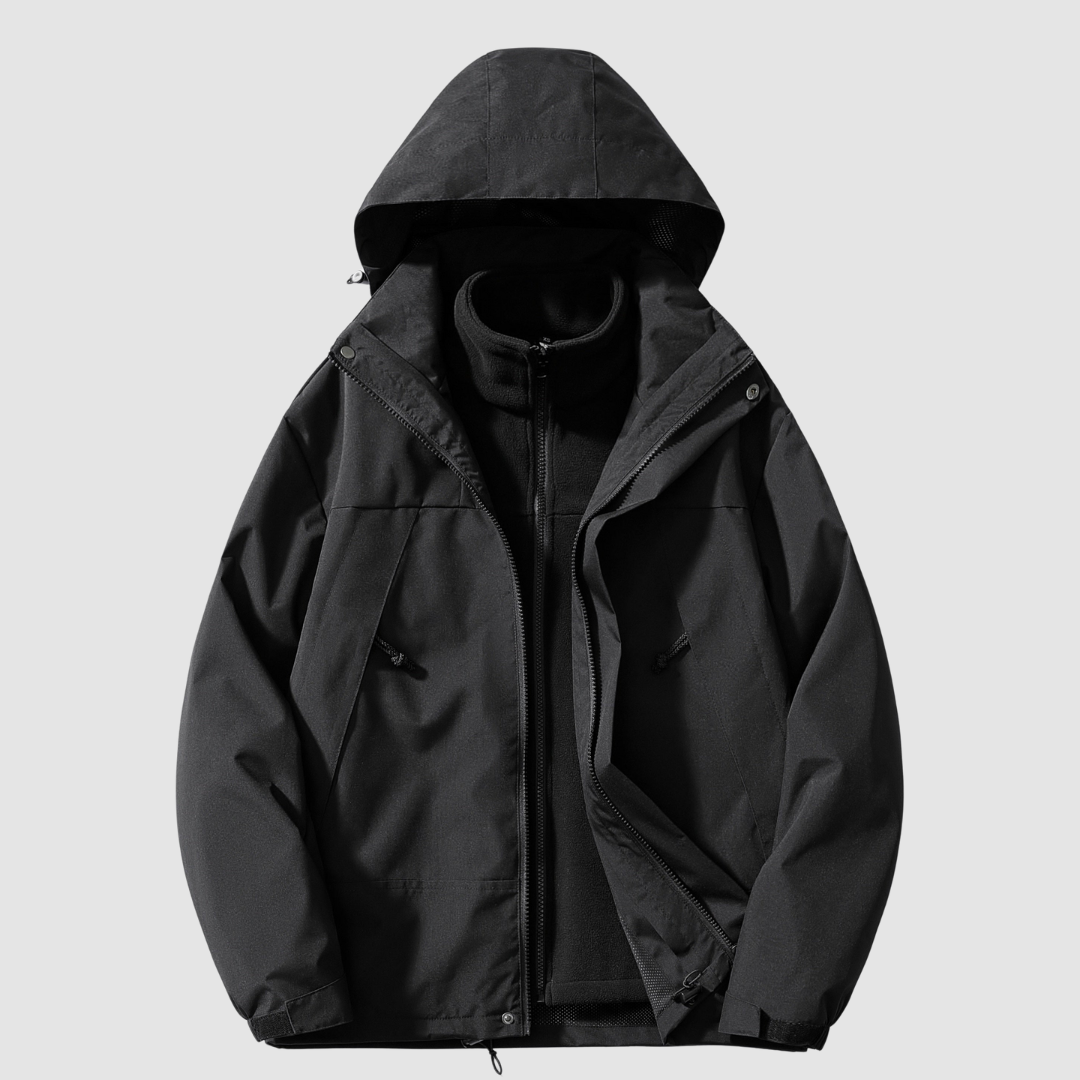 Damen 3-in-1 Fleece Winterjacke Komfort