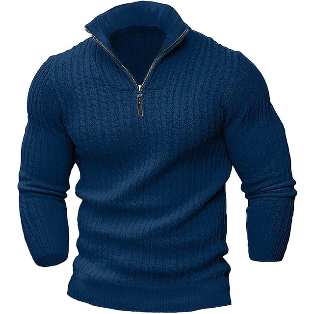 Norvielle Herren Pullover Reißverschluss Trendig