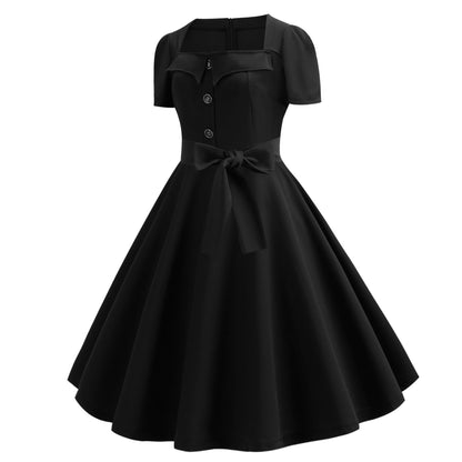 Damen Swingkleid Tailliert Norvielle