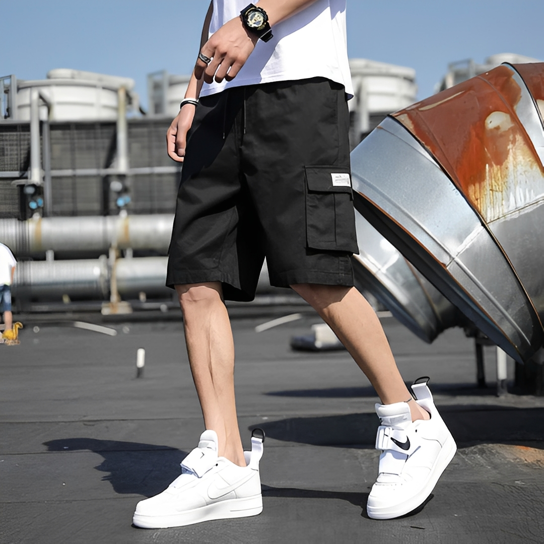 Herren Kurze Cargo Hose Elegant