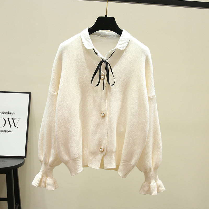 Damen Strickjacke Norvielle mit Perlenknöpfen
