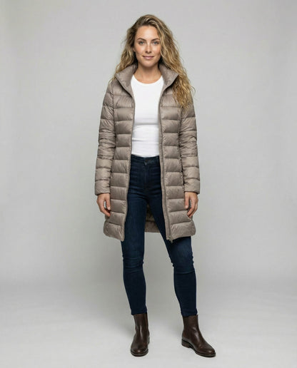 Damen Pelzjacke Warmkragen