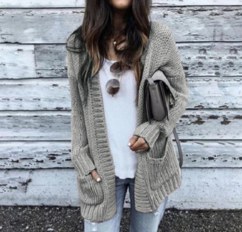 Damen Grobstrick Cardigan Norvielle