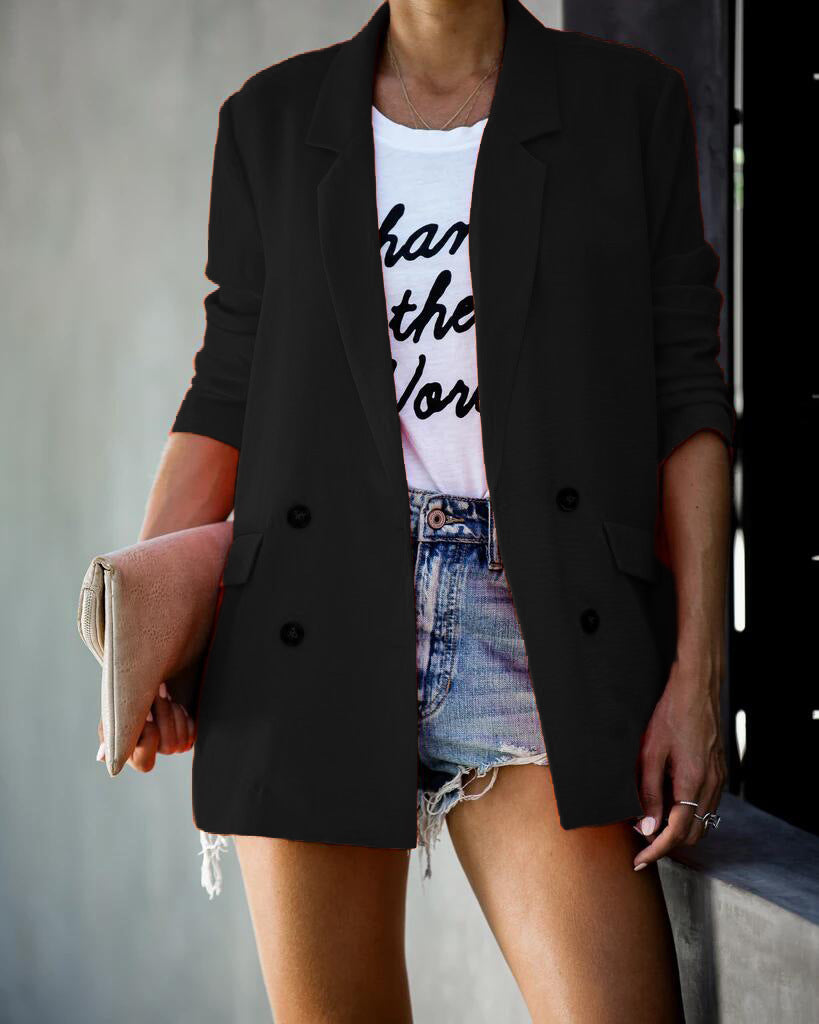Damen Blazer Elegant Schnitt Modisch Norvielle