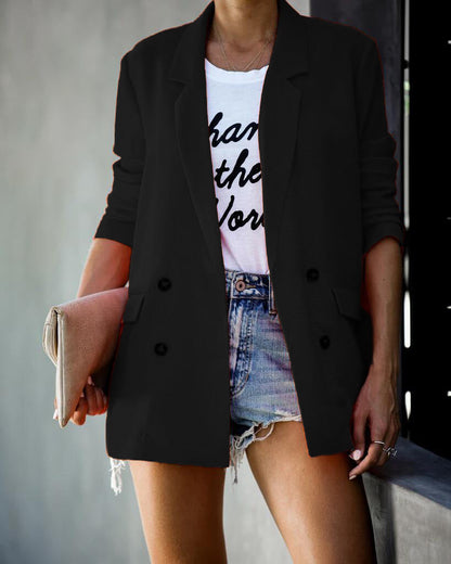 Damen Blazer Elegant Schnitt Modisch Norvielle