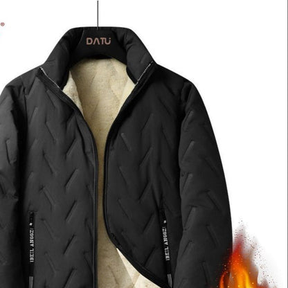 Herren Winterjacke Fleece Reißverschluss Oliviero