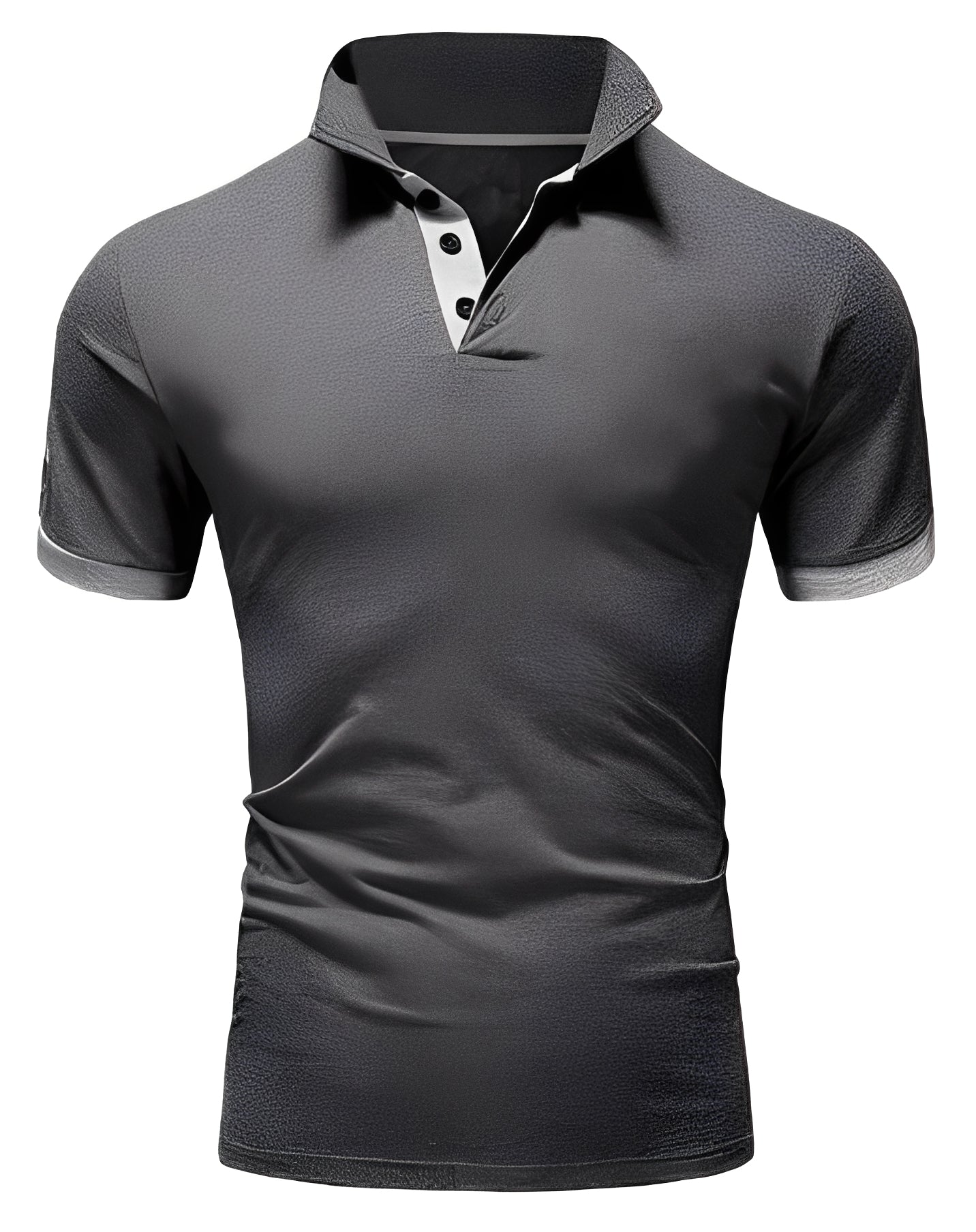 Herren Poloshirt Stilvoll Baumwolle Weiß