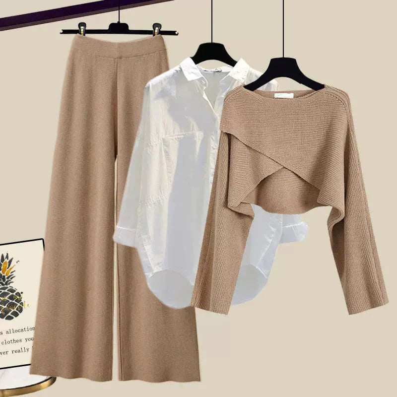 Damen Stilvolles Dreiteiliges Outfit Set - Norvielle