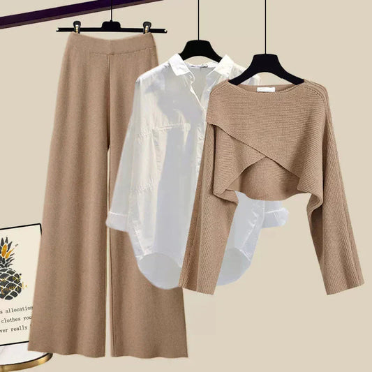 Damen Stilvolles Dreiteiliges Outfit Set - Norvielle