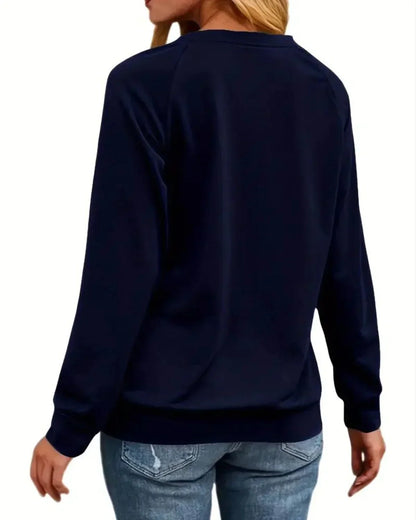 Damen Weihnachtspullover Rentier Motiv Warm