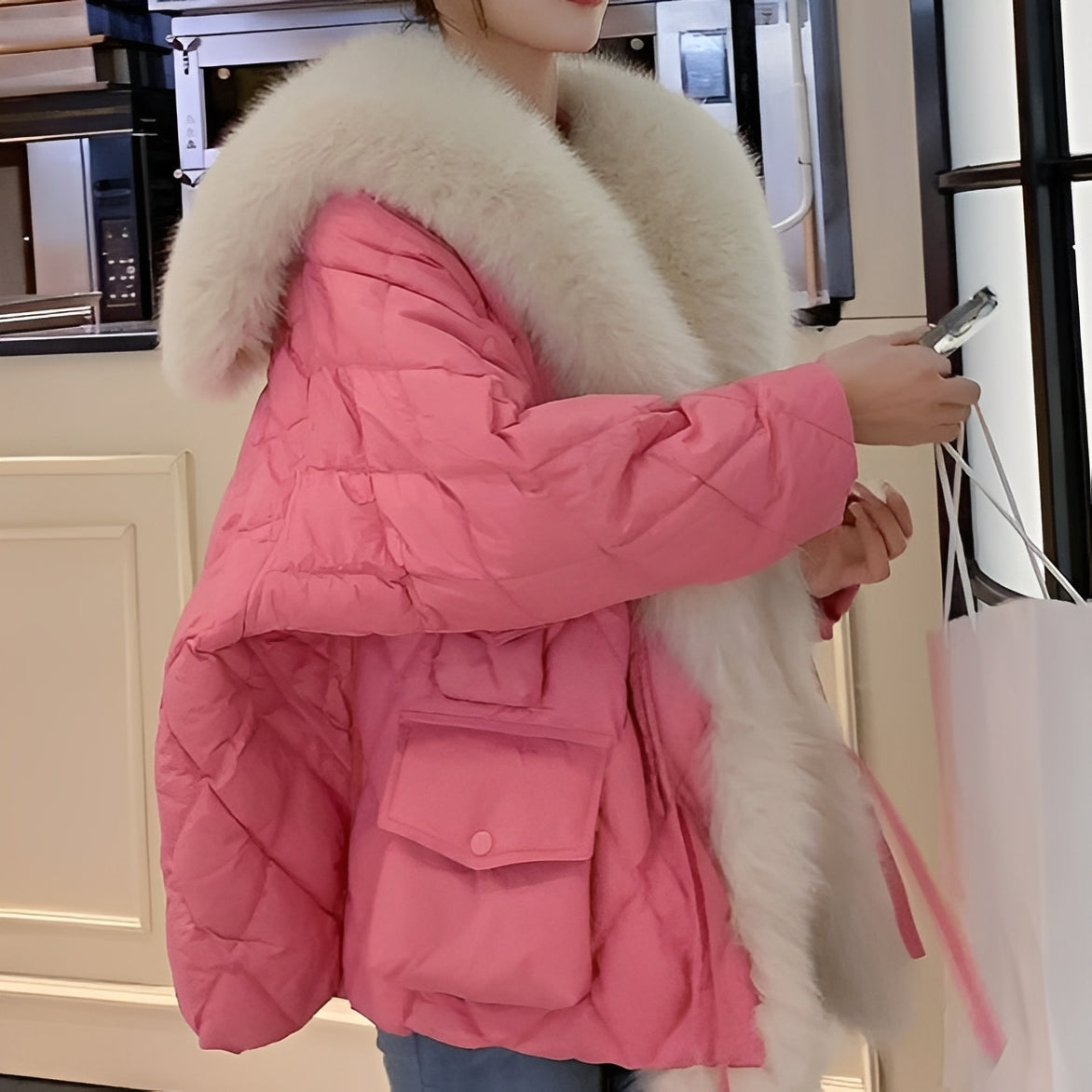 Lauren Damen Oversize-Daunenjacke