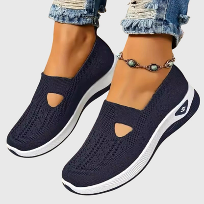 Damen Strick Sneakers Atmungsaktives Material
