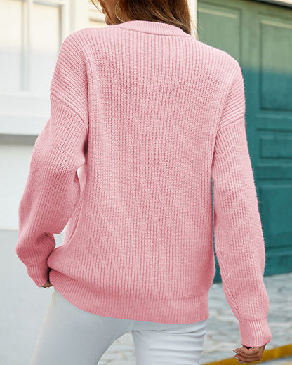 Norvielle Damen Pullover Rundhals Robust Herbstfarben - Norvielle