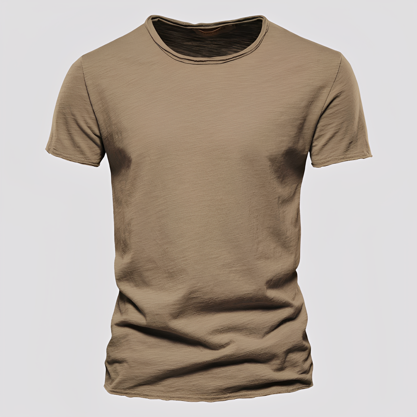Herren T-Shirt Rundhalsausschnitt Baumwolle Bequem