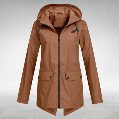 Aryln Damen Wasserdichte Regenjacke