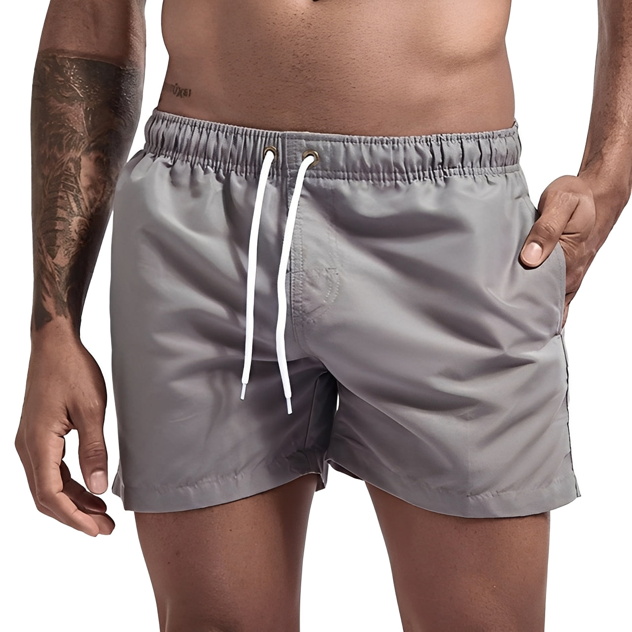 Herren Shorts Sommer Leicht Modisch Beige