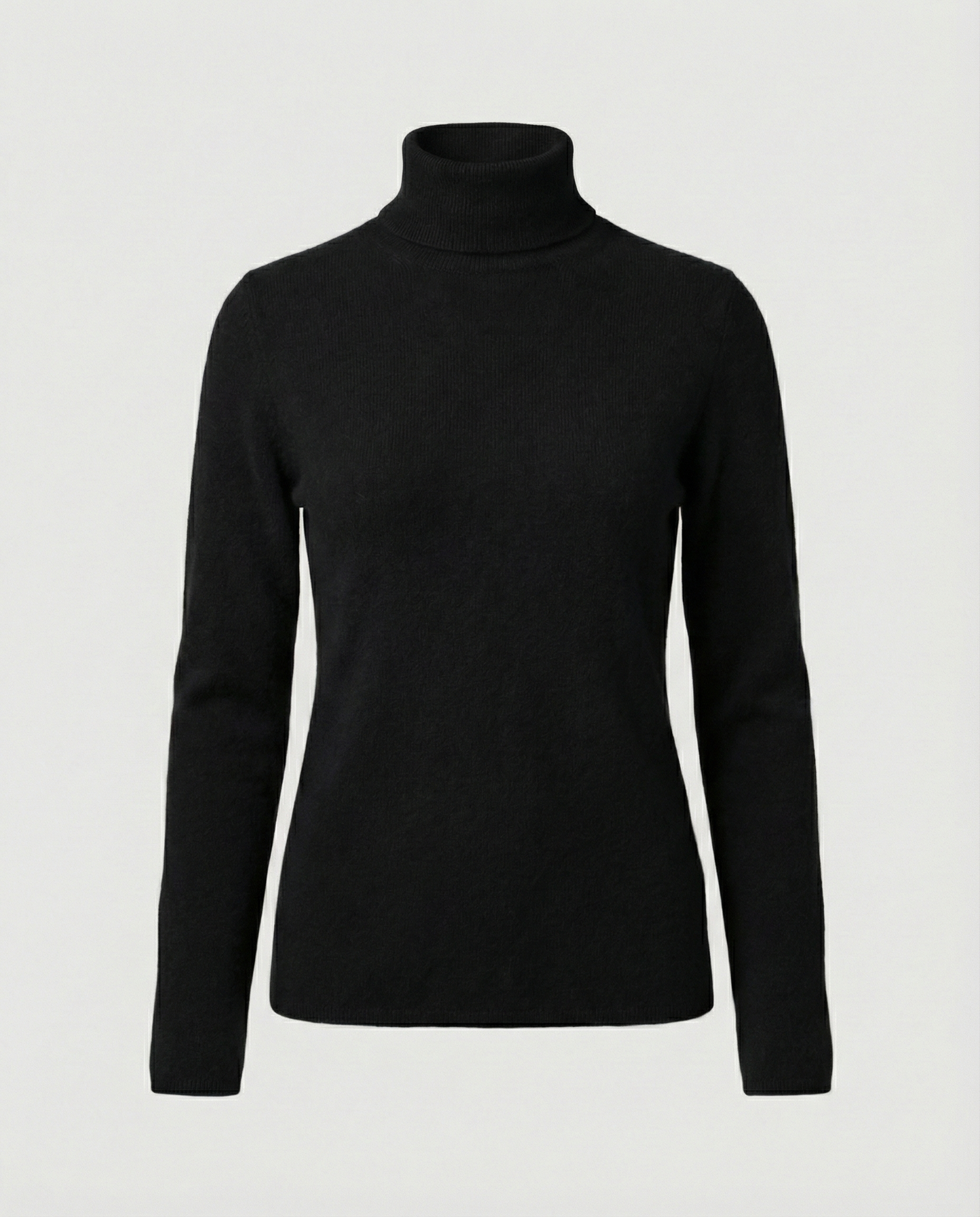 Damen Pullover Weich Rollkragen Warm Beige