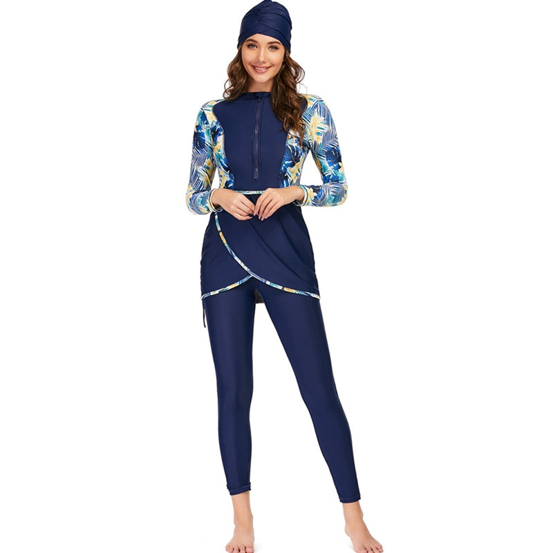 Burkini Badeanzug 3-teiliges Set Halal Bademode Damen