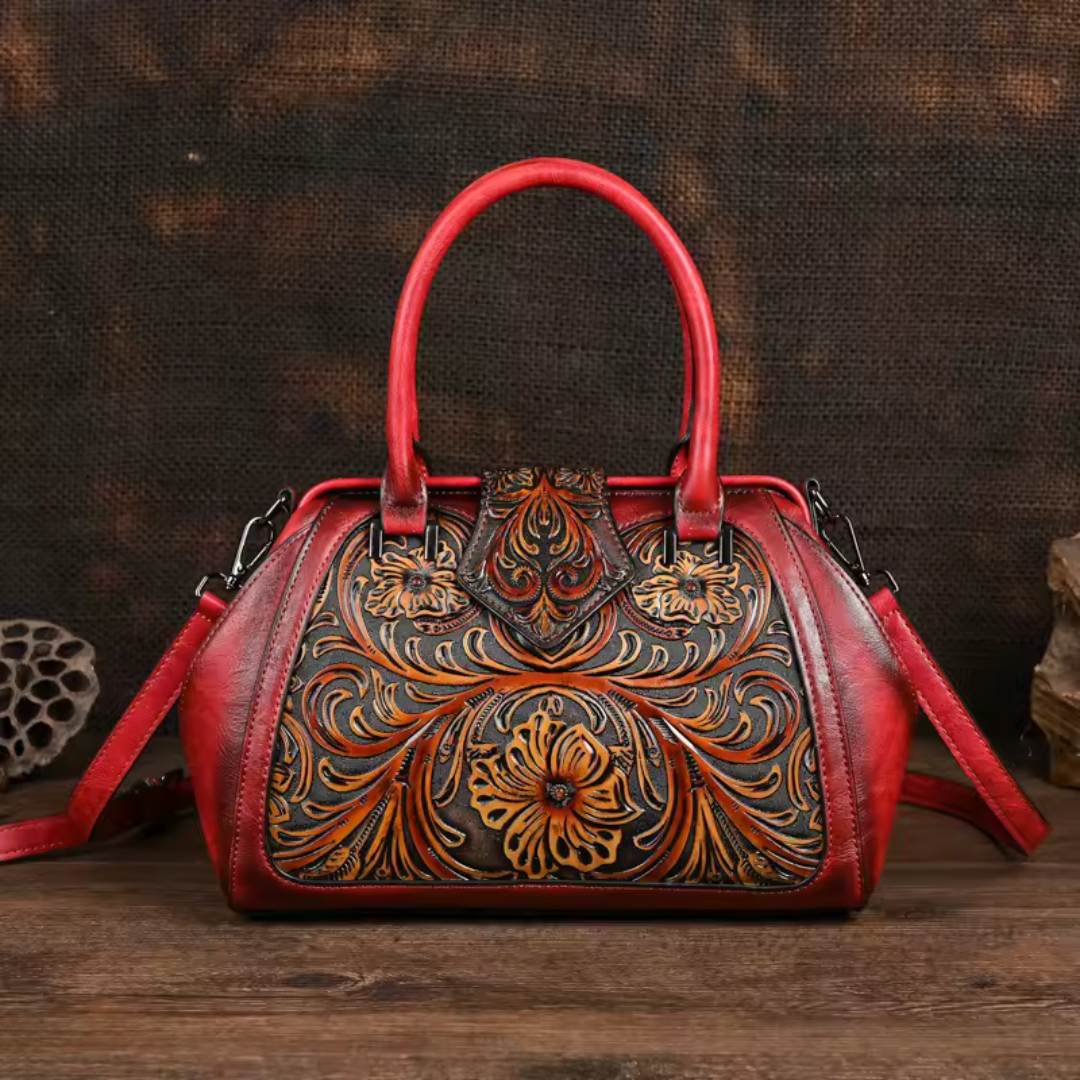 Elegante Damen Blumenhandtasche Florina