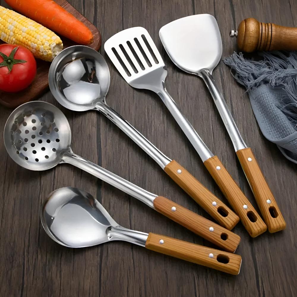 Edelstahl Küchenutensilien-Set 5-teilig