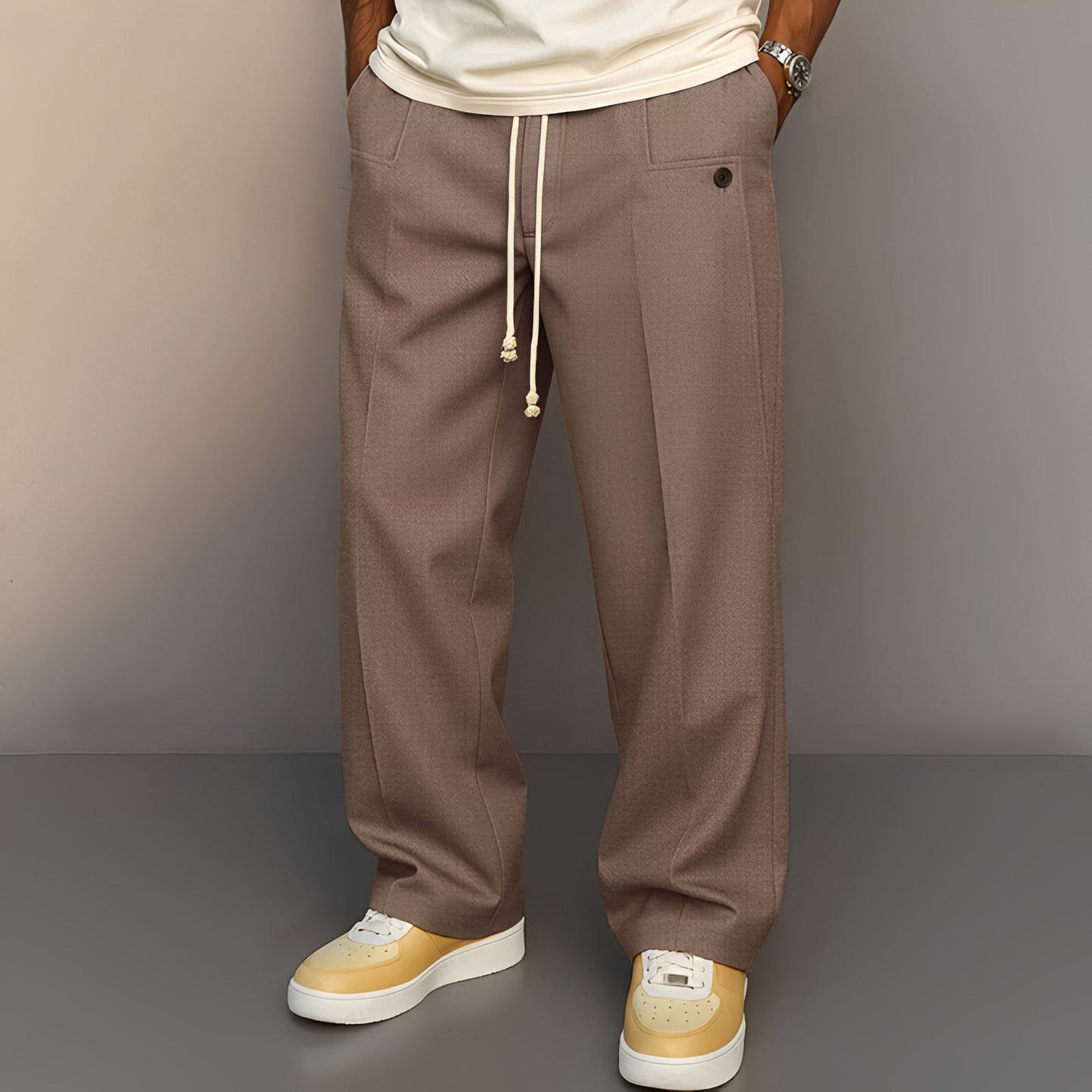 Conor Herrenhose Gerader Schnitt Kordelzug Bequem