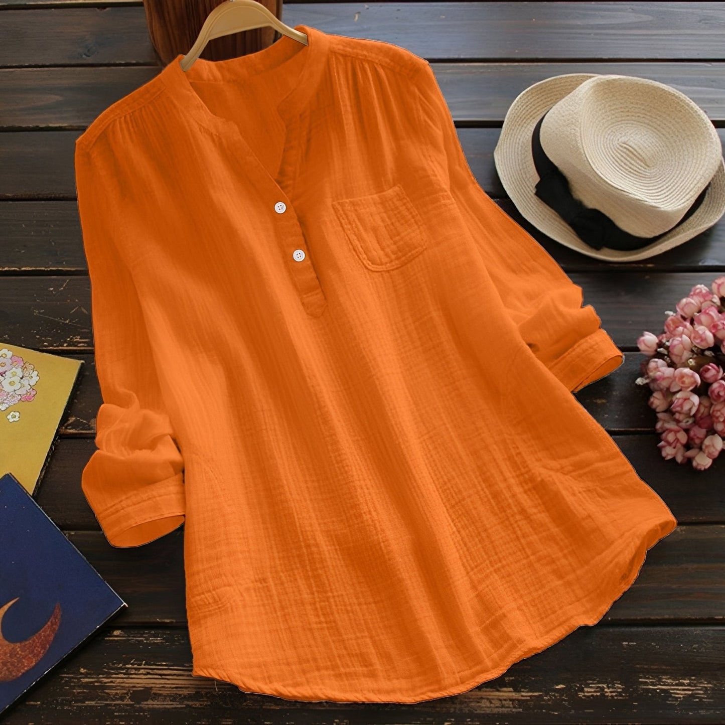 Damen Bluse Lockere Alltagsbluse Zeitlos