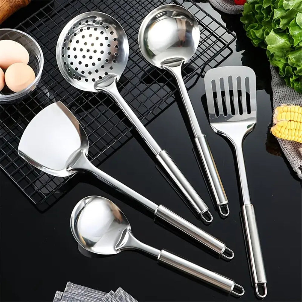 Edelstahl Kochlöffel-Set 5-teilig - Norvielle