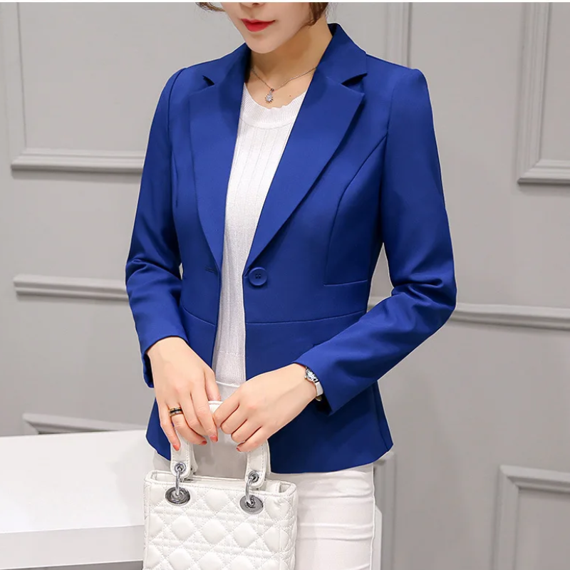 Damen Blazer Langärmlig Elegant