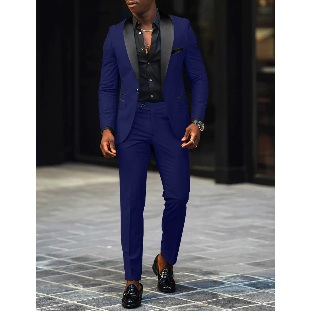 Herren Klassischer Anzug Jacke und Hose Kombination