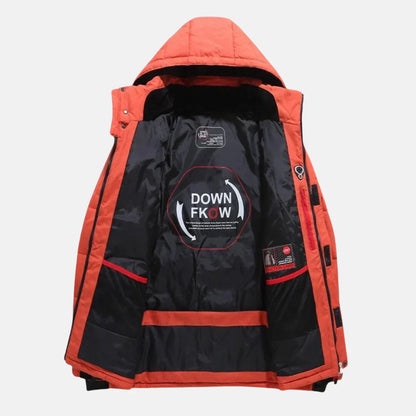Norvielle Damen Daunenjacke Warm Isoliert Schwarz - Norvielle