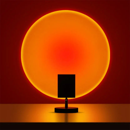 Retro Tischlampe Sonnenuntergang Design Glas - Norvielle