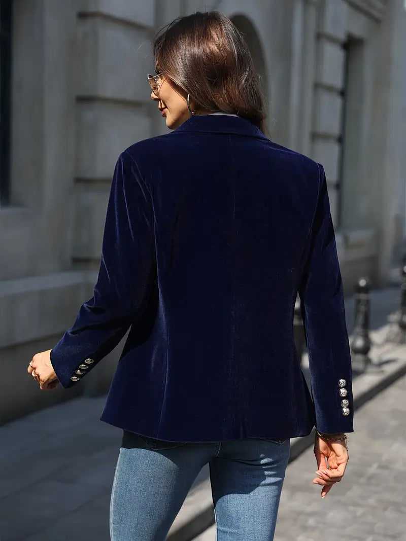 Damen Blazer Tailliert Einreihig