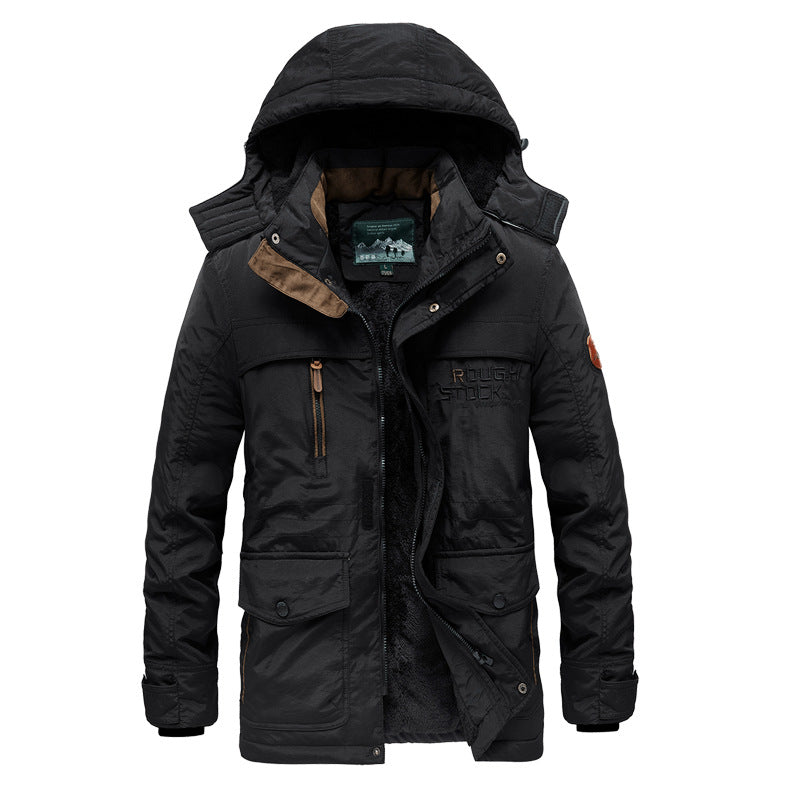Damen Winterjacke Kapuze Innenfutter Warm