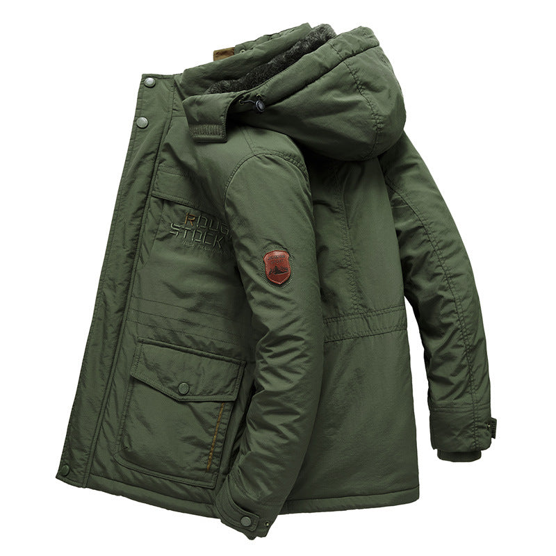 Damen Winterjacke Kapuze Innenfutter Warm