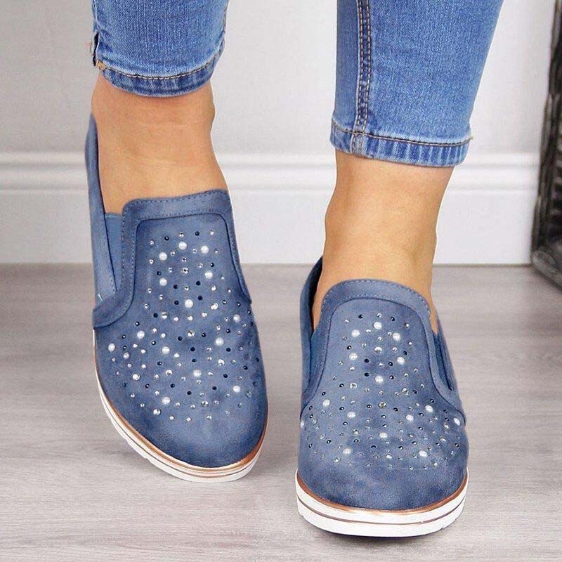 Norvielle Damen Keilschuhe Lässig