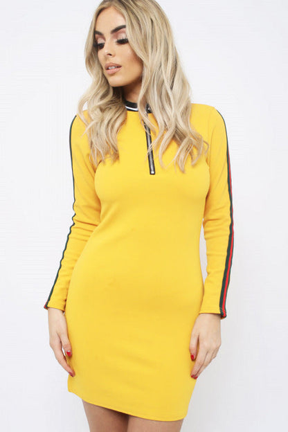 Damen Freizeitkleid Hochgeschlossener Kragen Sportlich Norvielle