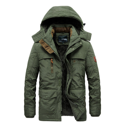 Damen Winterjacke Kapuze Innenfutter Warm Schwarz - Norvielle
