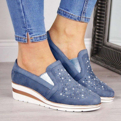 Norvielle Damen Keilschuhe Lässig