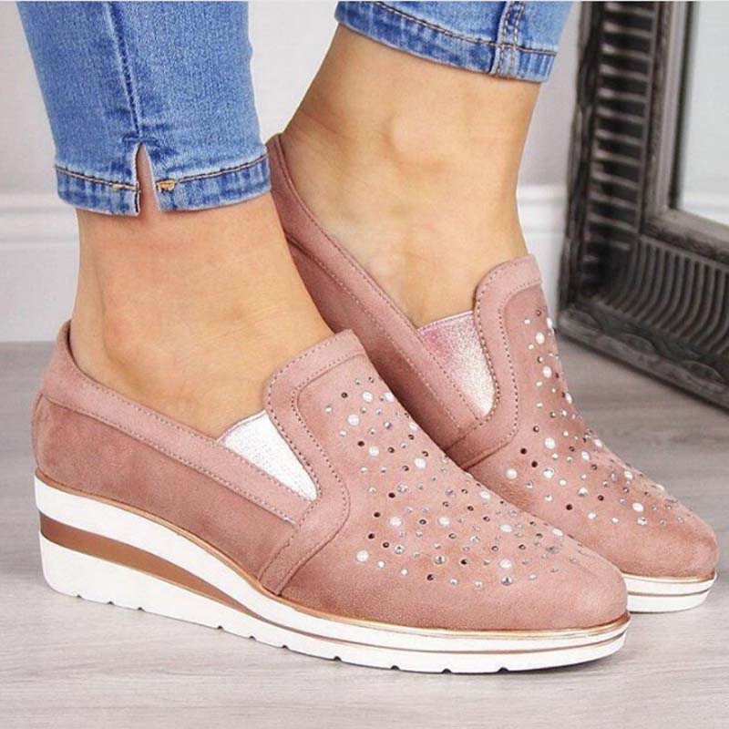 Norvielle Damen Keilschuhe Lässig