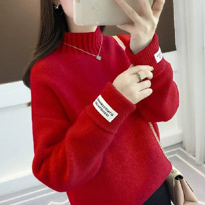 Damen Pullover Hochkragen Strukturiert Norvielle