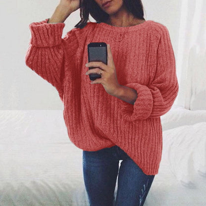 Damen Strickpullover Voluminöse Ärmel Rippenstruktur Norvielle - Norvielle