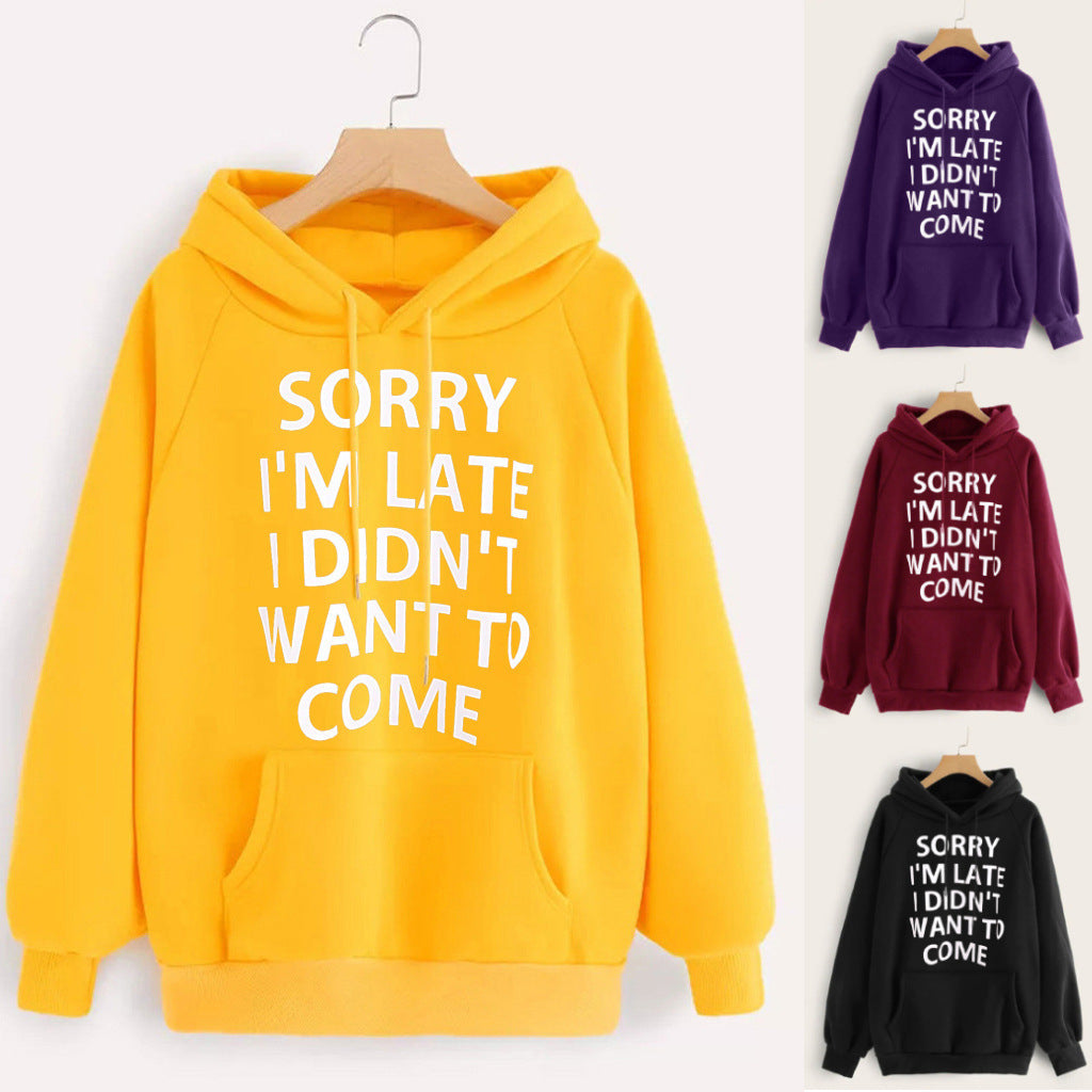 Damen Kapuzenpullover mit Spruchdesign - Norvielle