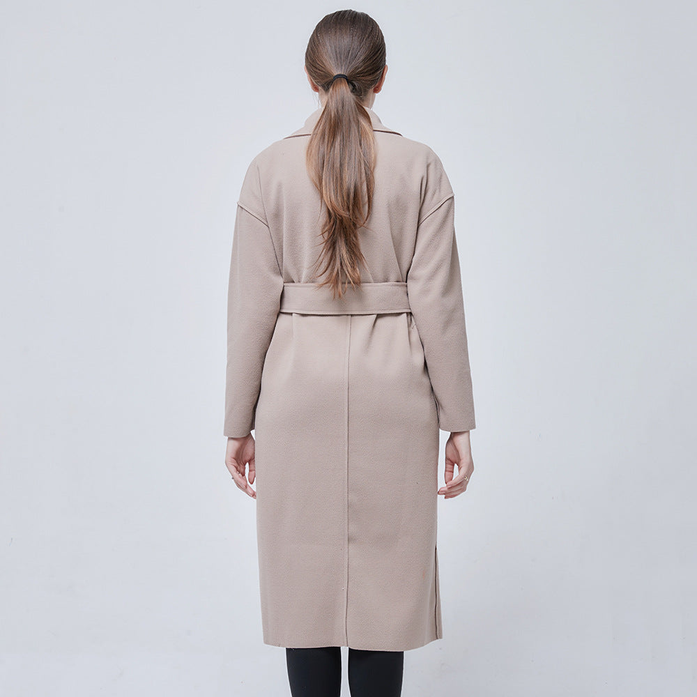 Damen Longjacke Doppelter Knopfleiste Aufgesetzte Taschen Norvielle