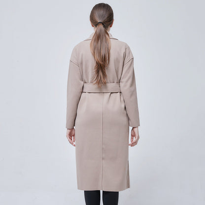 Damen Longjacke Doppelter Knopfleiste Aufgesetzte Taschen Norvielle