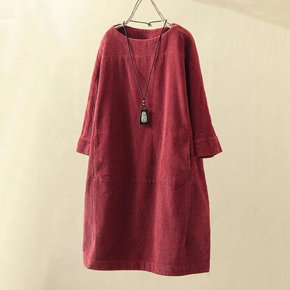 Damen Bluse Kleid Elegantes Seidenkleid - Norvielle