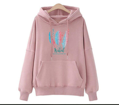 Damen Kapuzenpullover Tribal-Druck Weich Norvielle - Norvielle